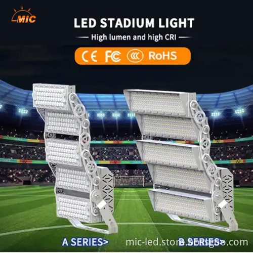 High Mast LED Flood Lights for Tennis Courts and Soccer Pitches